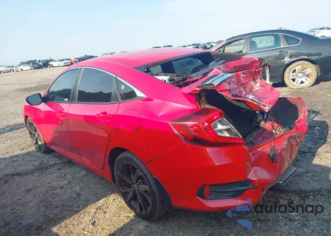 2019 Honda Civic Sport from USA, damaged, VIN 2HGFC2E80KH552576